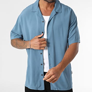 JJREBEL - Shirt Kurzarm Water Resort Blau Ente