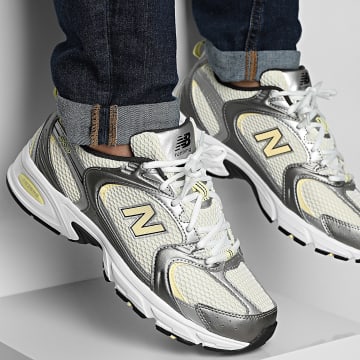 New Balance - 530 U530ADG Zilver Metallic Gele Sneakers