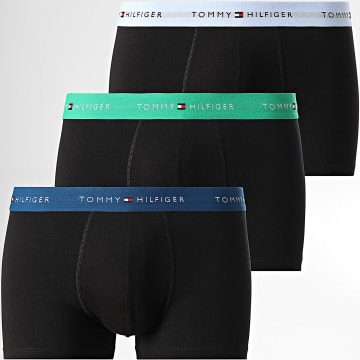 Tommy Hilfiger - Lot De 3 Boxers 2763 Noir Bleu Marine Bleu Clair Vert