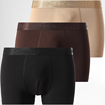 Tommy Hilfiger - Lot De 3 Boxers Trunk 2760 Noir Marron Beige