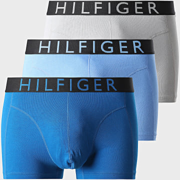 Tommy Hilfiger - Lot De 3 Boxers 3464 Bleu Roi Gris Bleu Clair