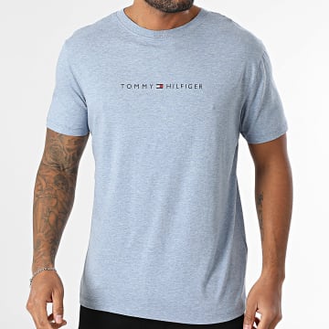 Tommy Hilfiger - 3525 Camiseta azul claro jaspeada