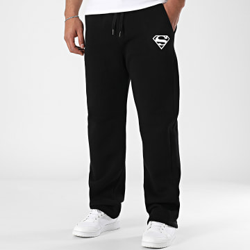 DC Comics - Pantalón de chándal negro con logo