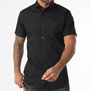 Jack And Jones - Joe Zwart Shirt Met Korte Mouwen