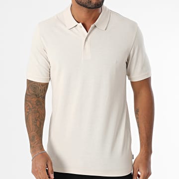 Jack And Jones - Polo Manches Courtes Kane Beige
