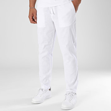 Jack And Jones - Pantalón de verano Stace Dave Breeze Blanco