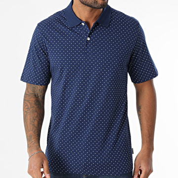 JJREBEL - Gavin Kurzarm-Poloshirt Marineblau