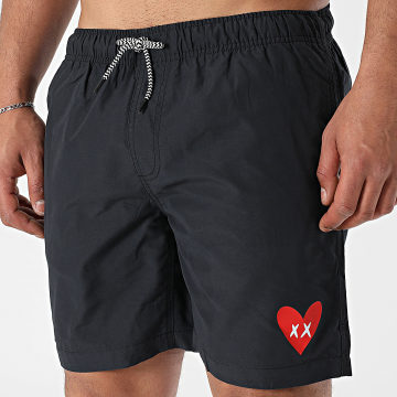 Luxury Lovers - Pantaloncini da bagno Heart Nero