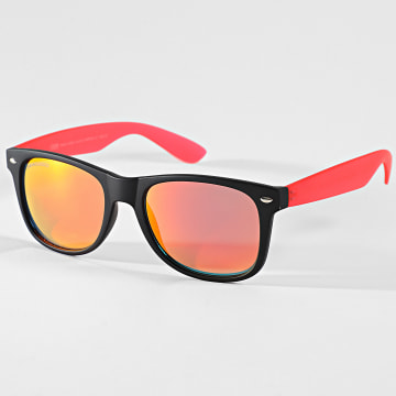 Urban Classics - TB3718 Negro Rojo Espejo Gafas de sol