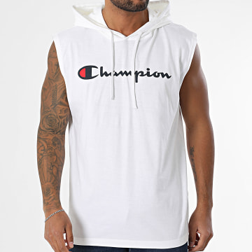 Champion - Canotta con cappuccio 220777 Bianco