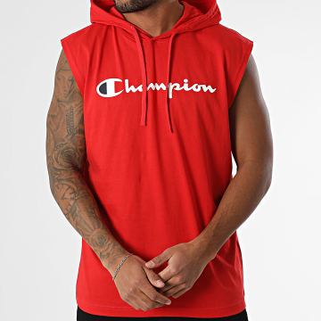 Champion - Canotta con cappuccio 220777 Rosso