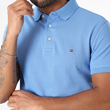 Tommy Hilfiger - Polo Manches Courtes Slim 1985 7771 Bleu Roi