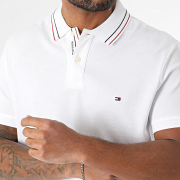 Tommy Hilfiger - Polo Manches Courtes Placket Interest 8459 Blanc