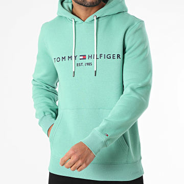 Tommy Hilfiger - Sweat Capuche Tommy Logo 1599 Vert