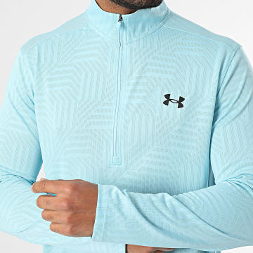 Under Armour - Tee Shirt Manches Longues Tech Vent Tessa 1/2 Zip 1385260 Bleu Clair