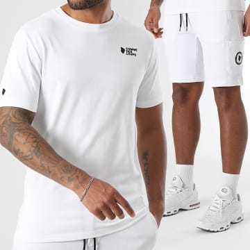 Comme Des Loups - Ensemble Tee Shirt Et Short Jogging Classico Blanc