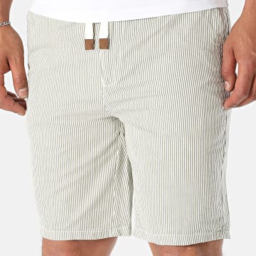 Deeluxe - Short Chino Alonso 05T726M Blanc Vert Kaki