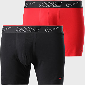 Nike - Lot De 2 Boxers KE1269 Noir Rouge