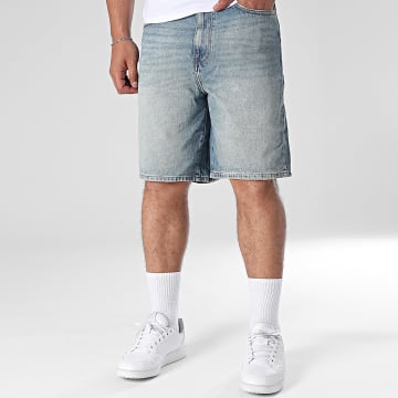 Only And Sons - Blauw Denim Fade Jean Shorts