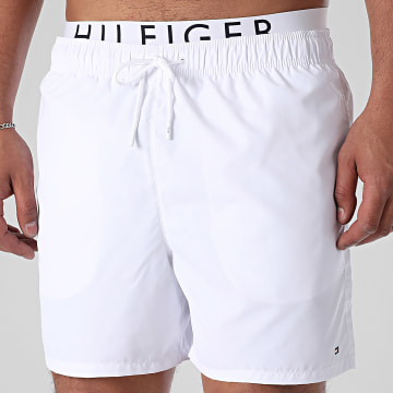 Tommy Hilfiger - Short De Bain Medium Drawstring 3489 Blanc