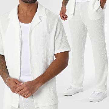 Uniplay - Set camicia e pantaloni a maniche corte 126 bianco