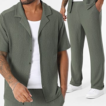 Uniplay - Ensemble Chemise Manches Courtes Et Pantalon 126 Vert Kaki