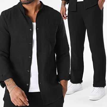 Uniplay - Ensemble Chemise Manches Longues Et Pantalon 130 Noir