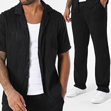 Uniplay - Ensemble Chemise Manches Courtes Et Pantalon 131 Noir