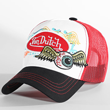 Von Dutch - Cas1 Trucker Cap Blanco Rojo Negro