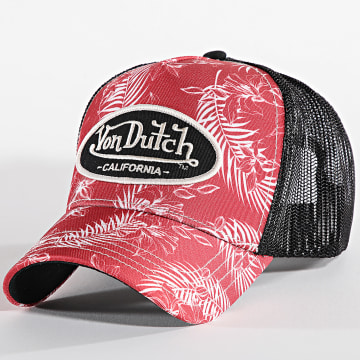 Von Dutch - Navy Red White Floral Trucker Tro Cap