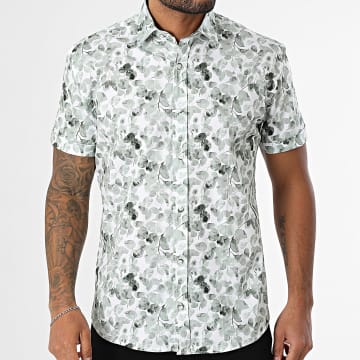 Classic Series - Chemise Manches Courtes 002 Blanc Vert Clair