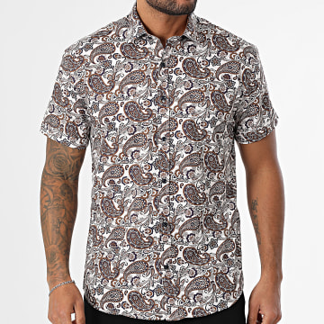 Classic Series - Chemise Manches Courtes 002 Beige Clair Camel Bandana