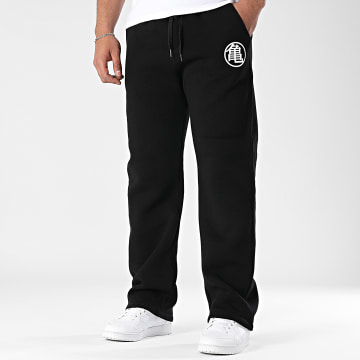 Dragon Ball Z - Kame Wide Leg Jogging Pants Negro Blanco