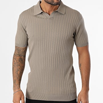 Mackten - Polo korte mouw 039 Taupe