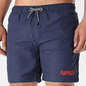 NASA - Small Worm Badeshorts Marineblau Rot
