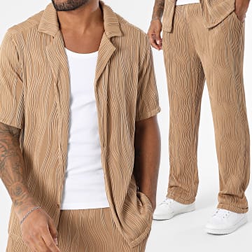 Uniplay - Ensemble Chemise Manches Courtes Et Pantalon 131 Camel