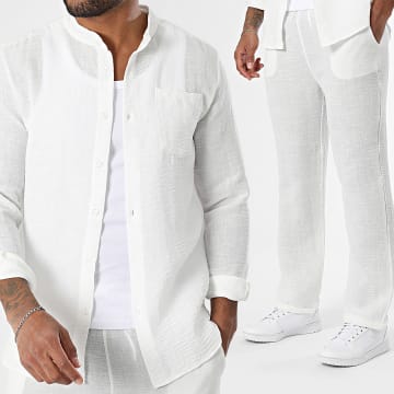 Uniplay - Ensemble Chemise Manches Longues Et Pantalon 130 Blanc