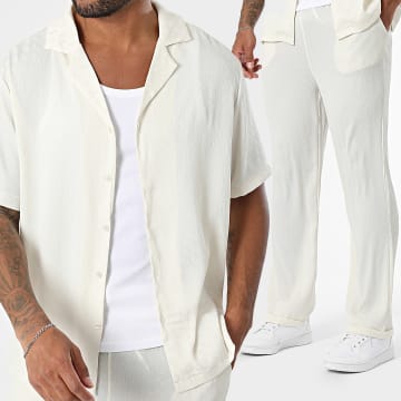 Uniplay - Ensemble Chemise Manches Courtes Et Pantalon 122 Beige