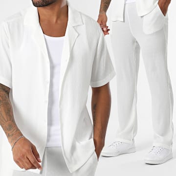 Uniplay - Ensemble Chemise Manches Courtes Et Pantalon 122 Blanc
