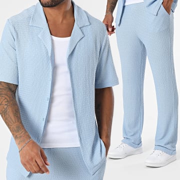 Uniplay - Ensemble Chemise Manches Courtes Et Pantalon 126 Bleu Clair