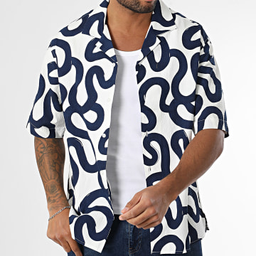 Uniplay - Camisa de manga corta 134 Blanco Azul Marino