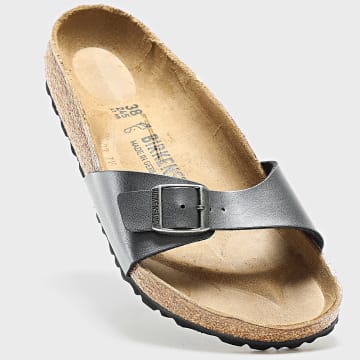 BIRKENSTOCK - Sandalias Madrid Beige Plata Mujer