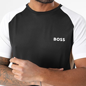 BOSS - Tee Shirt Slim Raglan Toc Pique 50539114 Nero Bianco