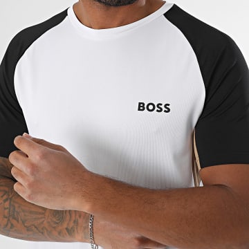 BOSS - Tee Shirt Slim Raglan Toc Pique 50539114 Bianco Nero