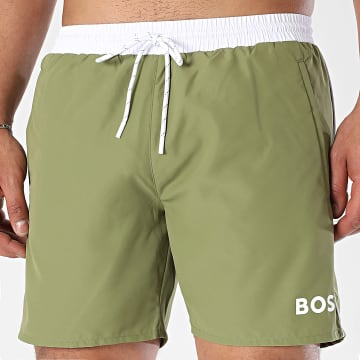 BOSS - Pantalones cortos de natación Starfish 50514429 Caqui Verde