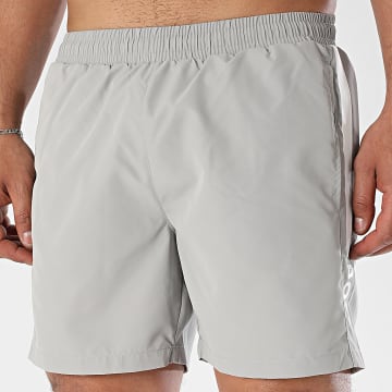 BOSS - Shorts de baño con banda Dolphin 50508963 Gris