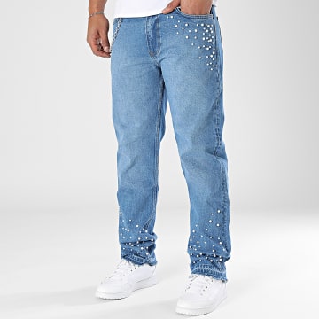 Classic Series - 113 Jeans blu in denim dal taglio regolare