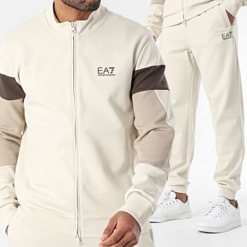 EA7 Emporio Armani - Ensemble Veste Zippée Et Pantalon Jogging 7M000282-AF12660 Beige