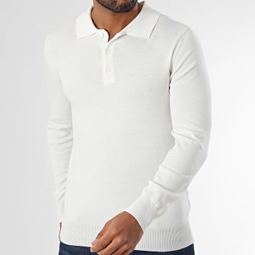 Frilivin - 315 Polo a manica lunga bianca