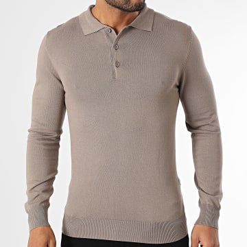 Frilivin - Polo a maniche lunghe 339 Marrone chiaro